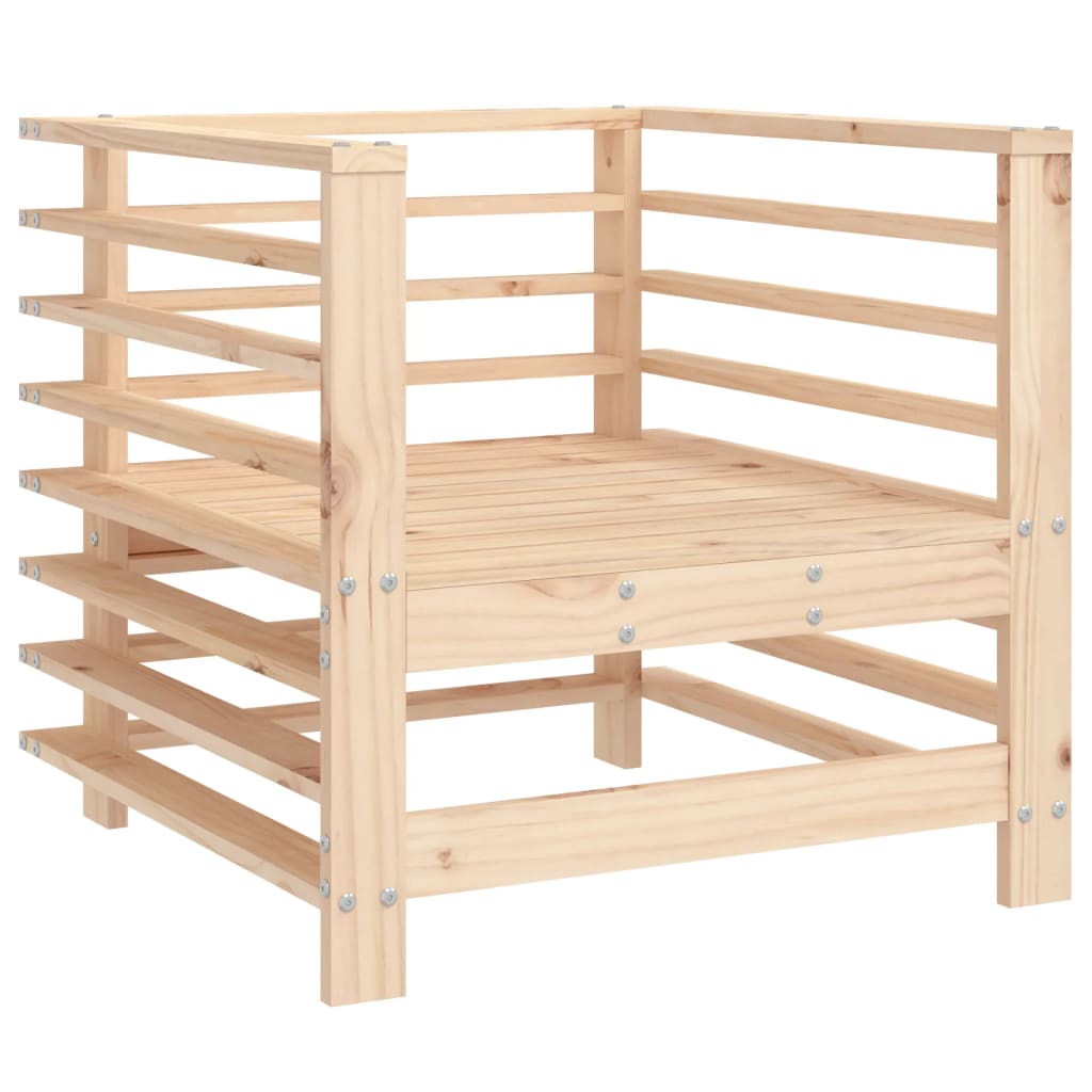 Salon de jardin 7 pcs Bois de pin massif