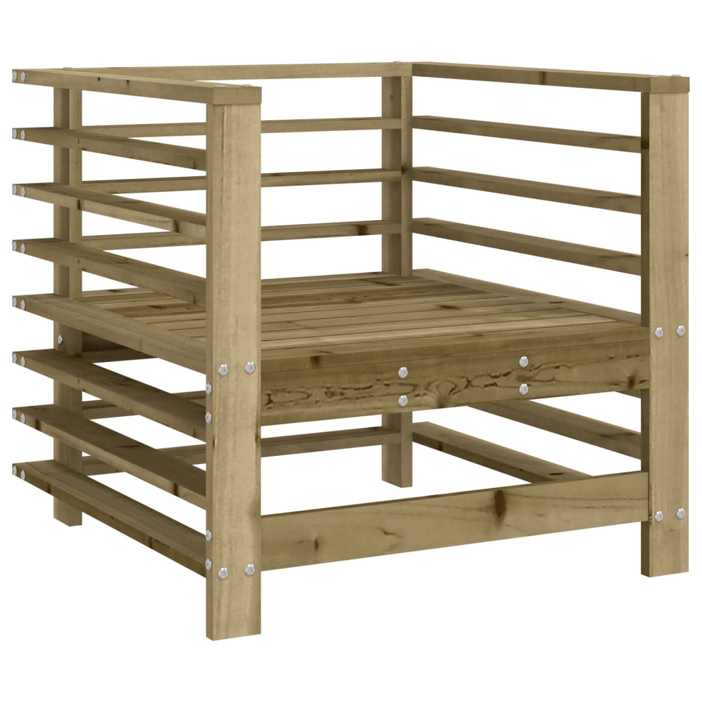 Salon de jardin 7 pcs bois de pin imprégné