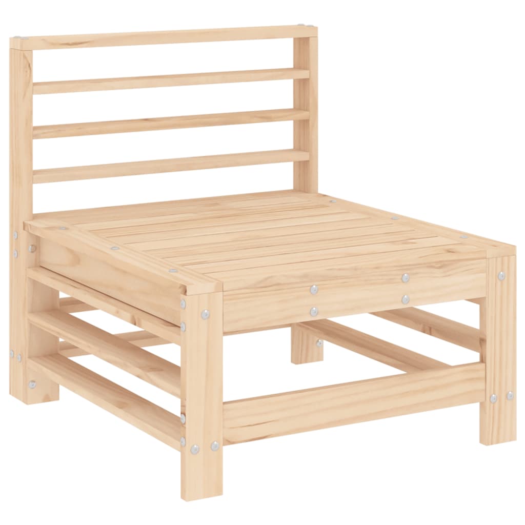 Salon de jardin 7 pcs Bois de pin massif