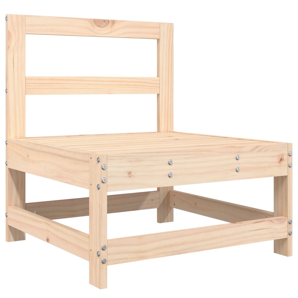 Salon de jardin 7 pcs Bois de pin massif