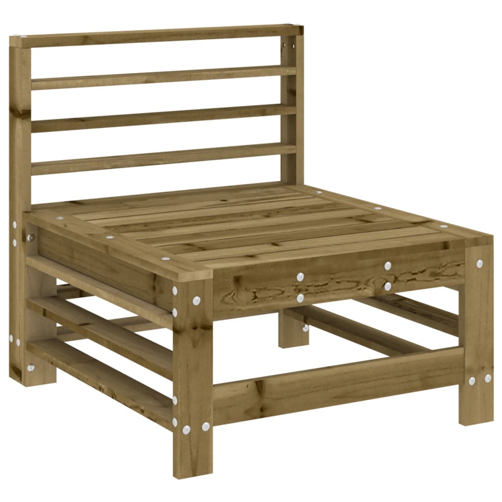Salon de jardin 7 pcs bois de pin imprégné