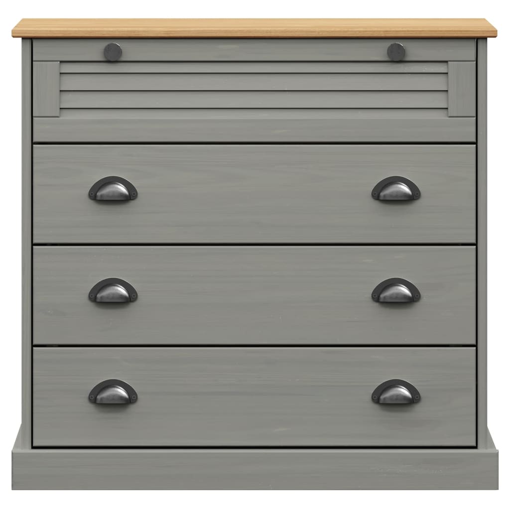 Commode VIGO gris 80x40x76 cm bois massif de pin Commodes vidaXL