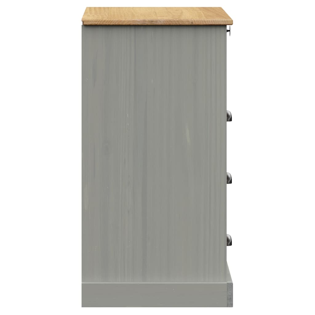 Commode VIGO gris 80x40x76 cm bois massif de pin Commodes vidaXL