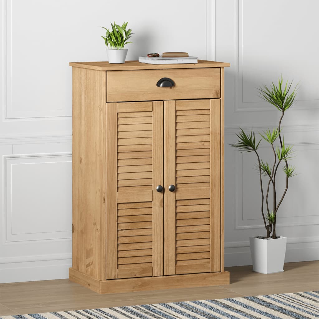Armoire à chaussures VIGO 60x35x96 cm bois massif de pin - XIOS