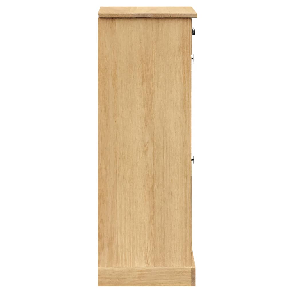 Armoire à chaussures VIGO 60x35x96 cm bois massif de pin - XIOS