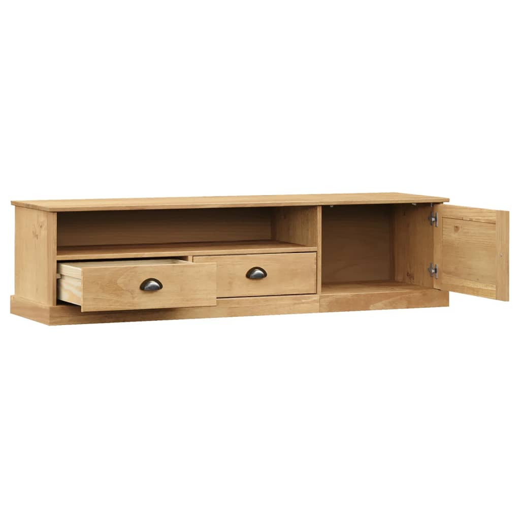 Meuble TV VIGO 156x40x40 cm bois massif de pin - XIOS