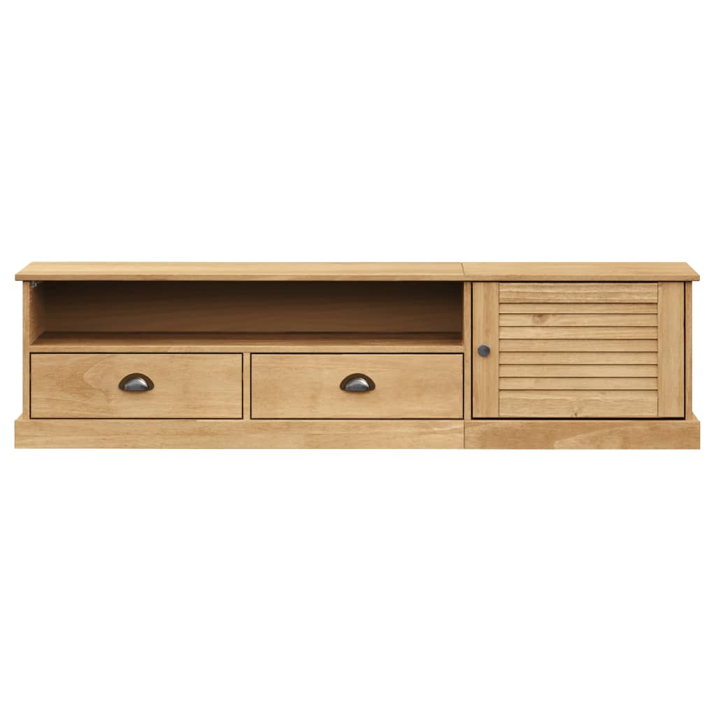 Meuble TV VIGO 156x40x40 cm bois massif de pin - XIOS