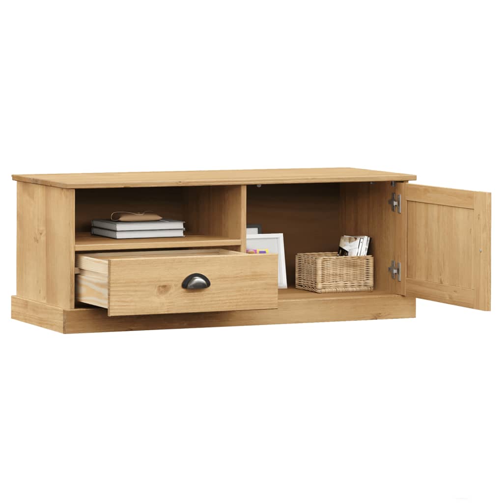 Meuble TV VIGO 106x40x40 cm bois massif de pin - XIOS