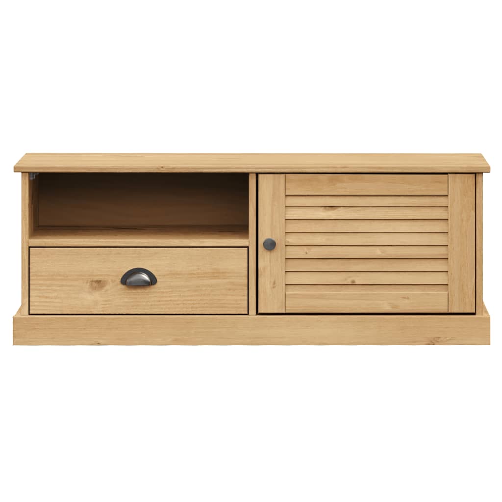 Meuble TV VIGO 106x40x40 cm bois massif de pin - XIOS