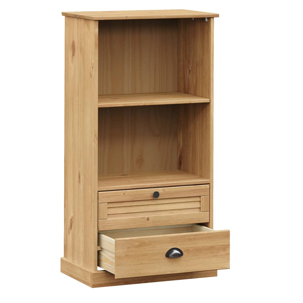 Bibliothèque VIGO 60x35x114,5 cm bois massif de pin - XIOS