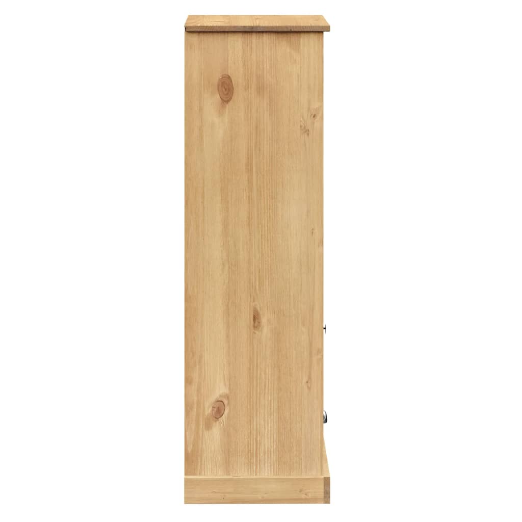Bibliothèque VIGO 60x35x114,5 cm bois massif de pin - XIOS