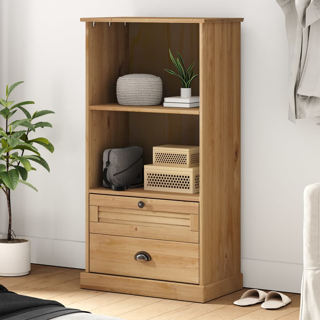 Bibliothèque VIGO 60x35x114,5 cm bois massif de pin - XIOS