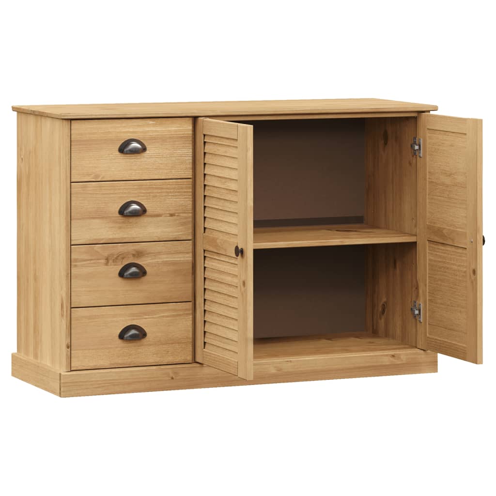 Buffet avec tiroirs VIGO 113x40x75 cm bois massif de pin