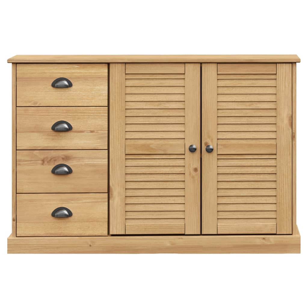 Buffet avec tiroirs VIGO 113x40x75 cm bois massif de pin