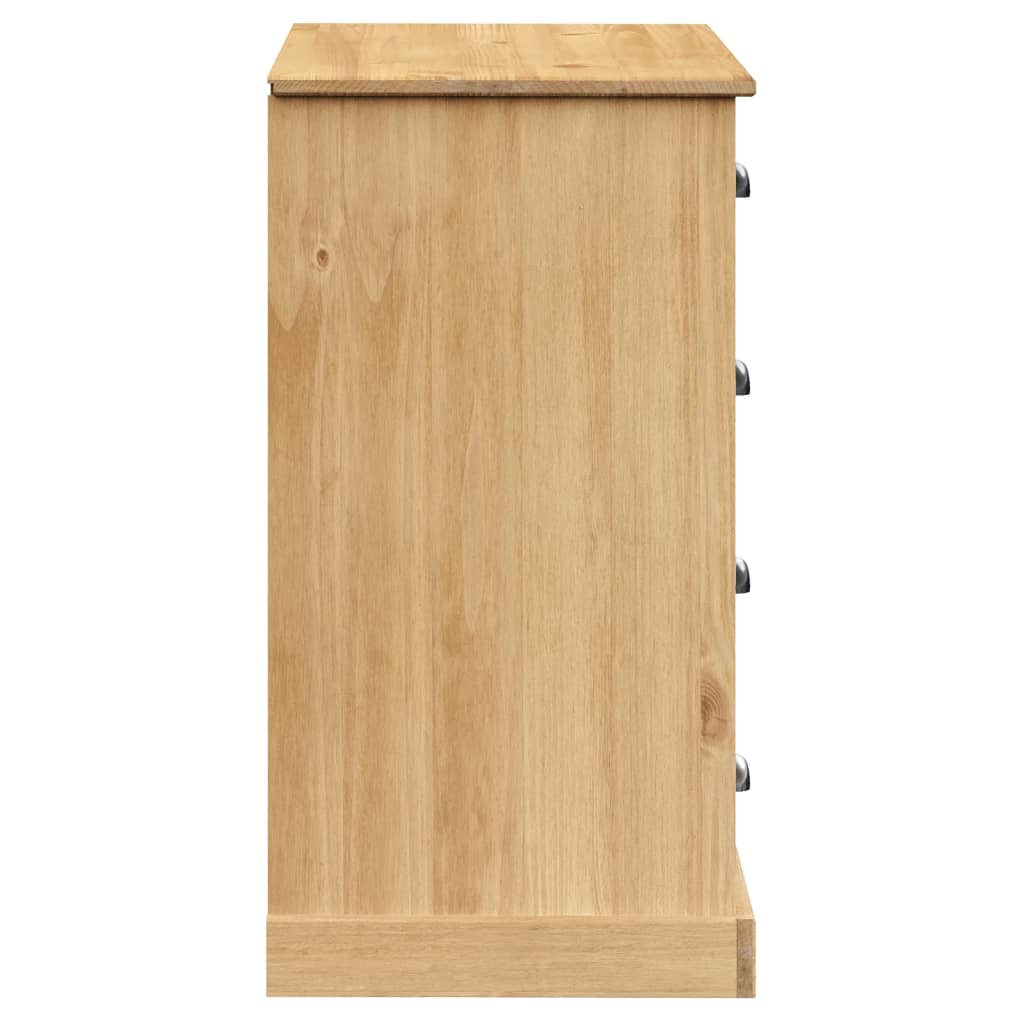 Buffet avec tiroirs VIGO 113x40x75 cm bois massif de pin