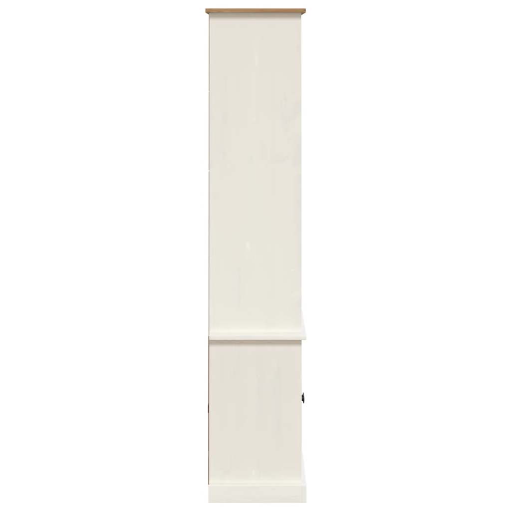 Bibliothèque VIGO blanc 85x35x170 cm bois massif de pin - XIOS