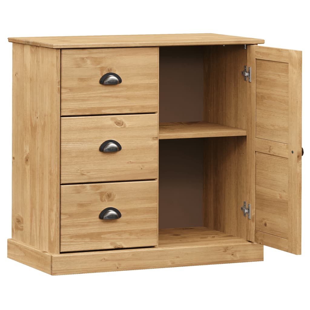 Buffet avec tiroirs VIGO 78x40x75 cm bois massif de pin
