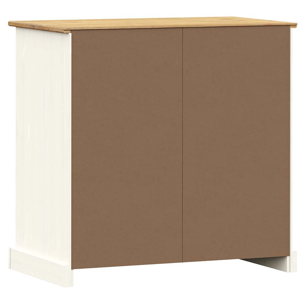 Buffet avec tiroirs VIGO 78x40x75 cm blanc bois massif de pin - XIOS
