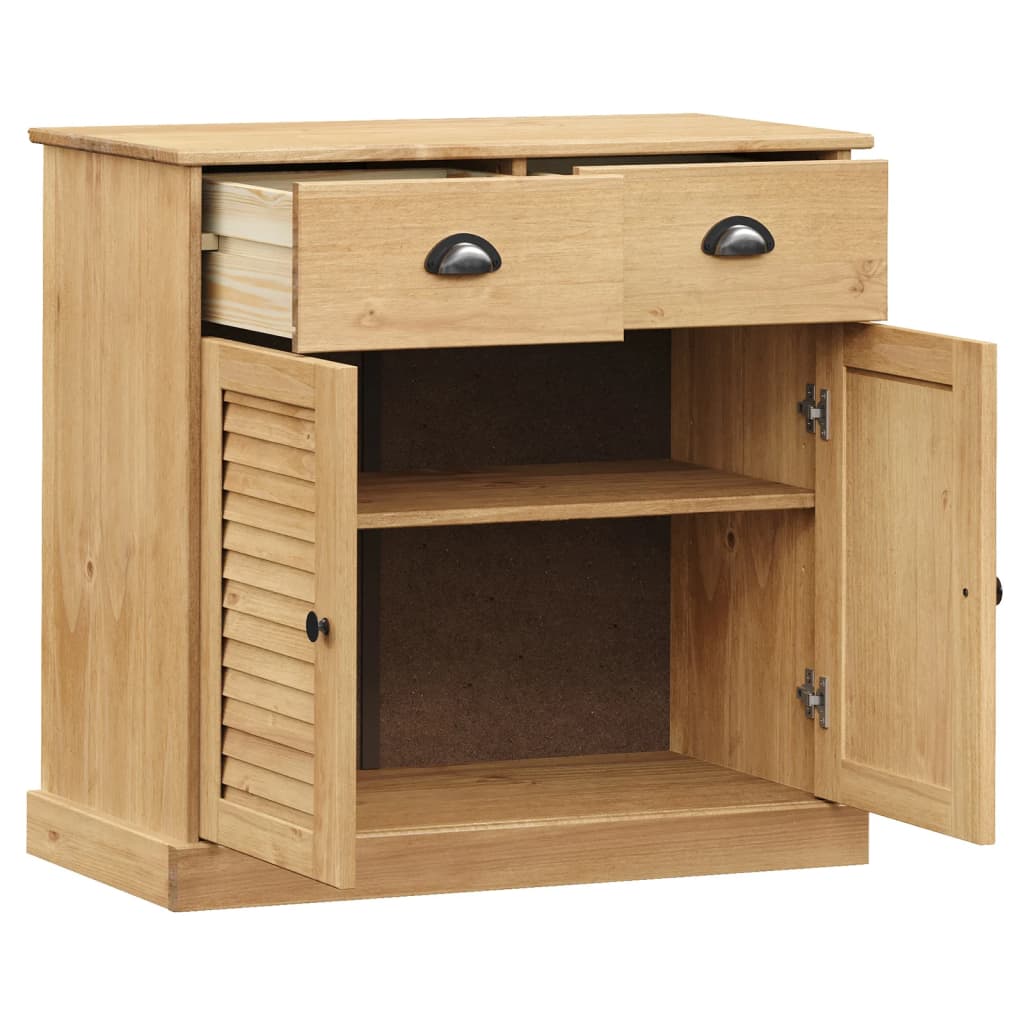 Buffet avec tiroirs VIGO 78x40x75 cm bois massif de pin