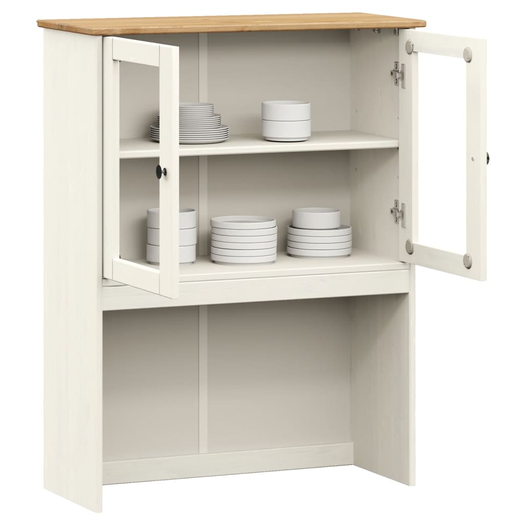 Dessus de commode VIGO blanc 78x30x100 cm bois massif de pin - XIOS