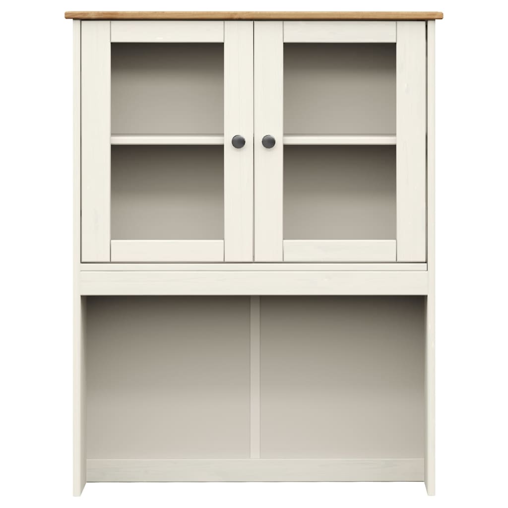 Dessus de commode VIGO blanc 78x30x100 cm bois massif de pin - XIOS