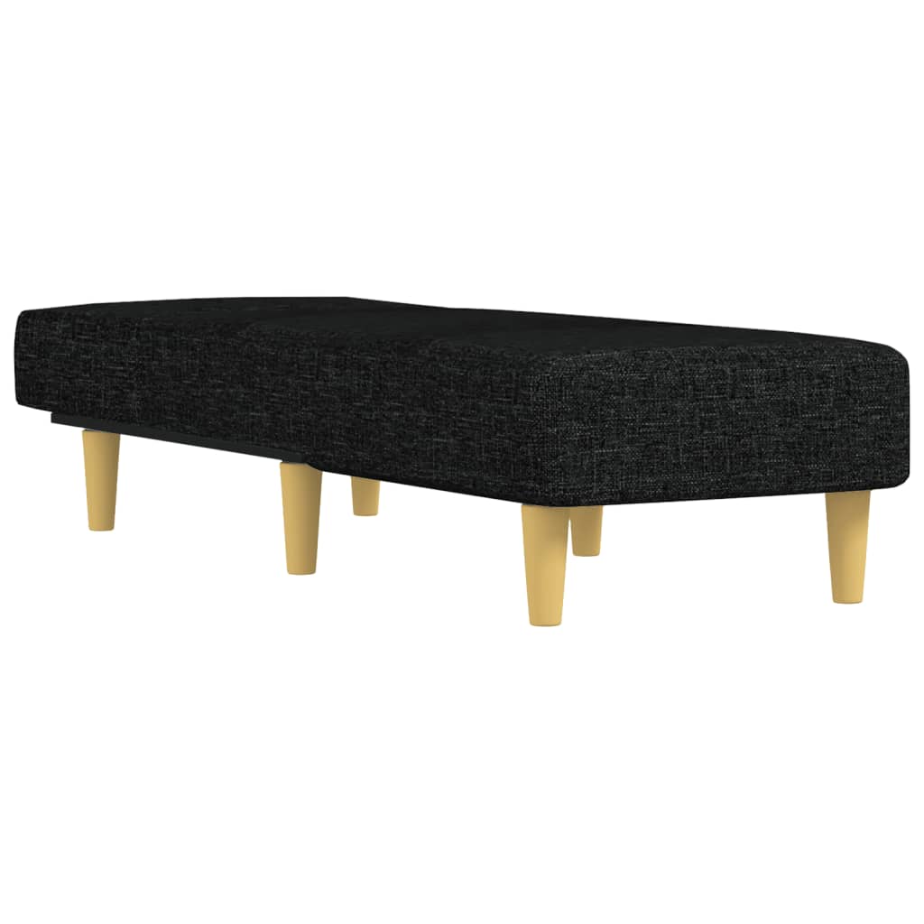 Chaise longue noir tissu - XIOS