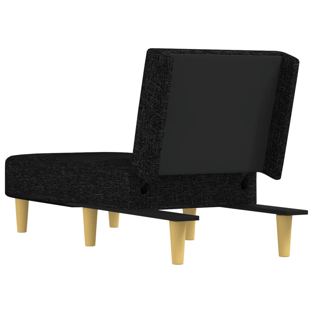 Chaise longue noir tissu - XIOS