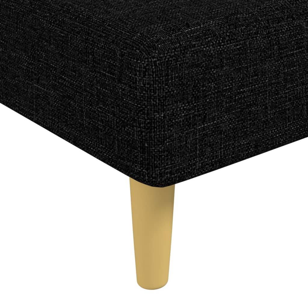Chaise longue noir tissu - XIOS