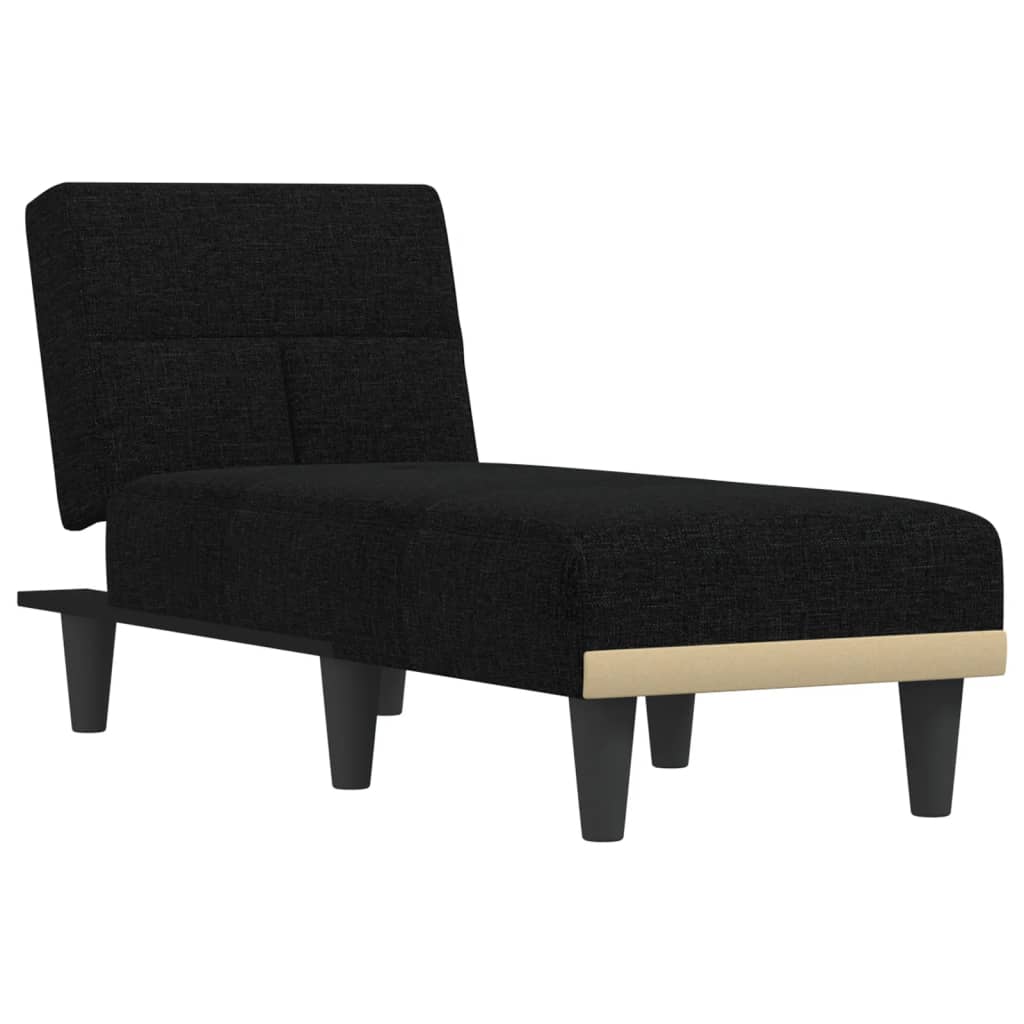 Chaise longue noir tissu - XIOS