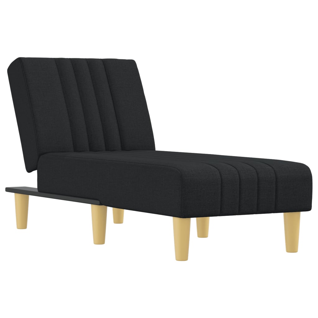 Chaise longue noir tissu - XIOS