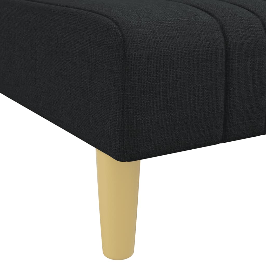 Chaise longue noir tissu - XIOS