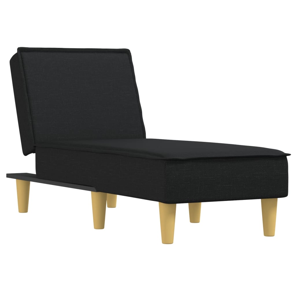 Chaise longue noir tissu - XIOS