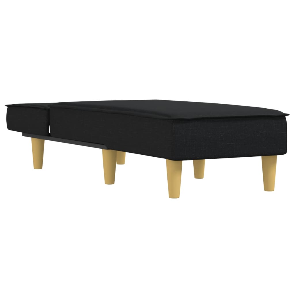 Chaise longue noir tissu - XIOS