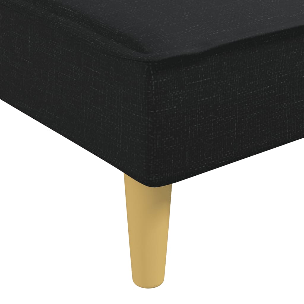 Chaise longue noir tissu - XIOS