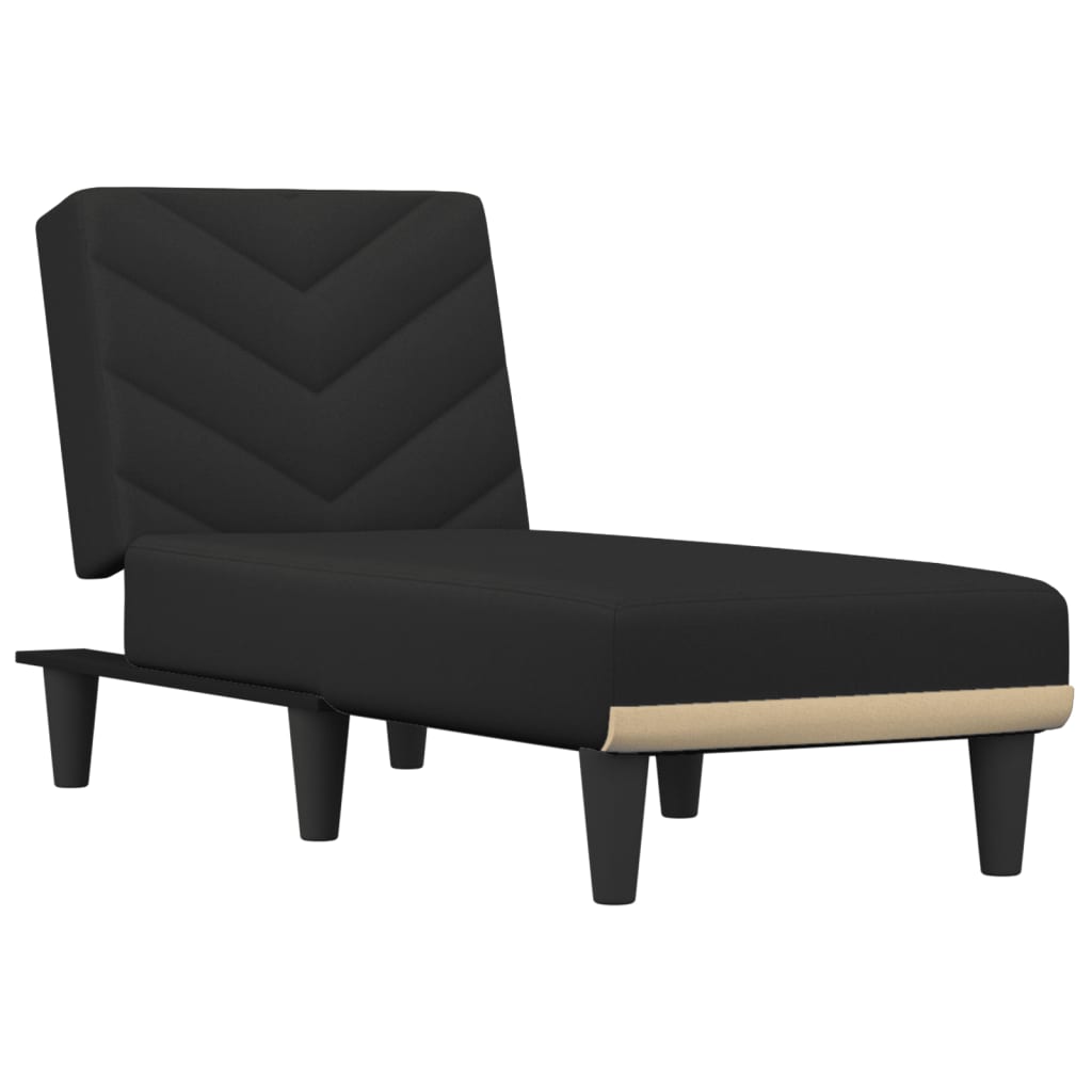 Chaise longue noir tissu - XIOS