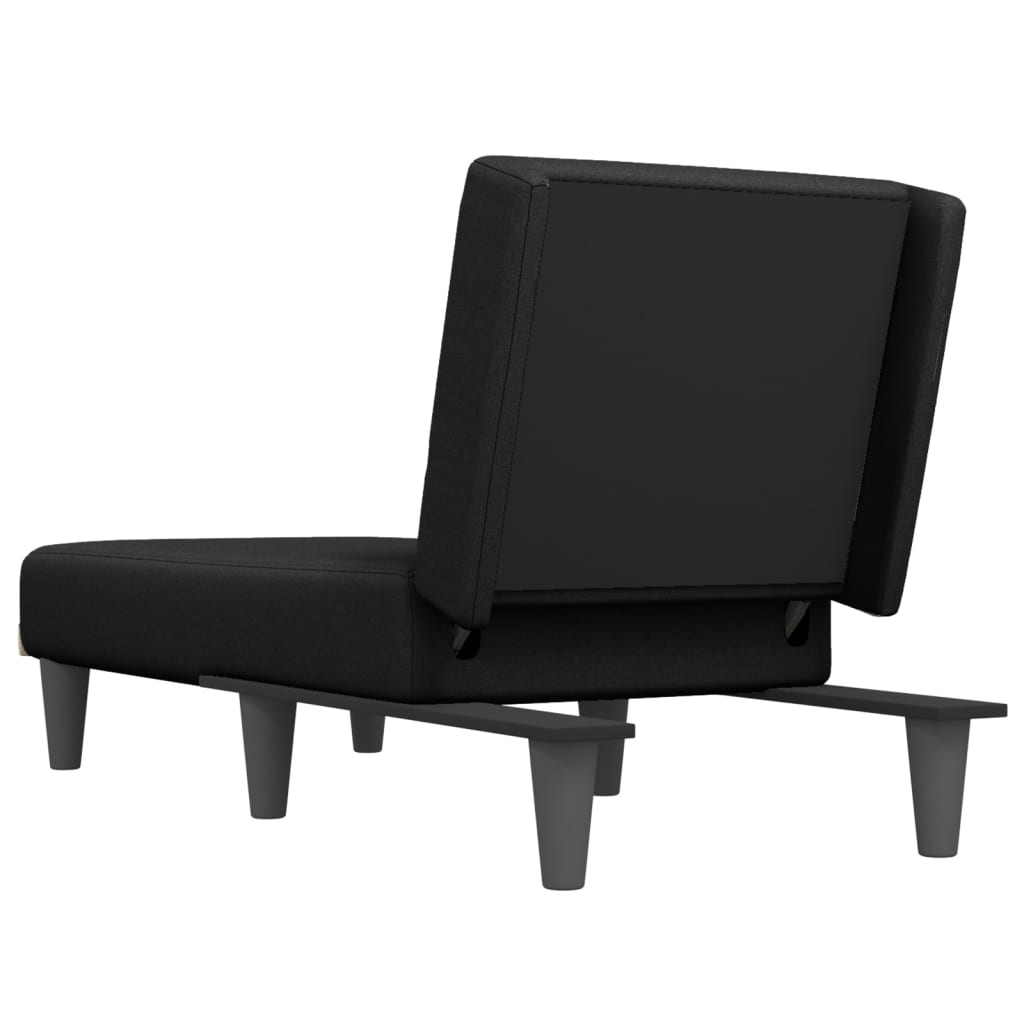 Chaise longue noir tissu - XIOS