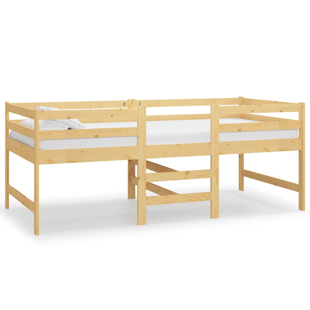 Cadre de lit sans matelas 90x200 cm bois de pin massif - XIOS