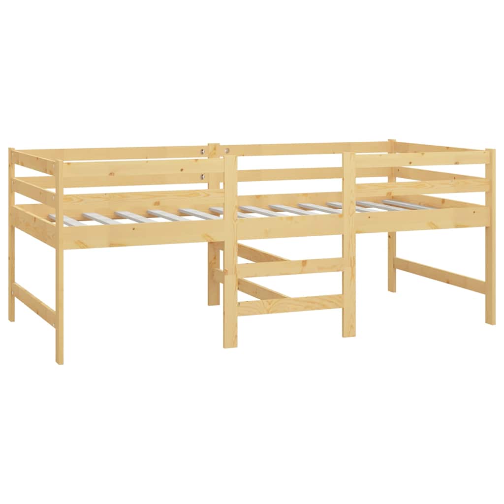 Cadre de lit sans matelas 90x200 cm bois de pin massif - XIOS