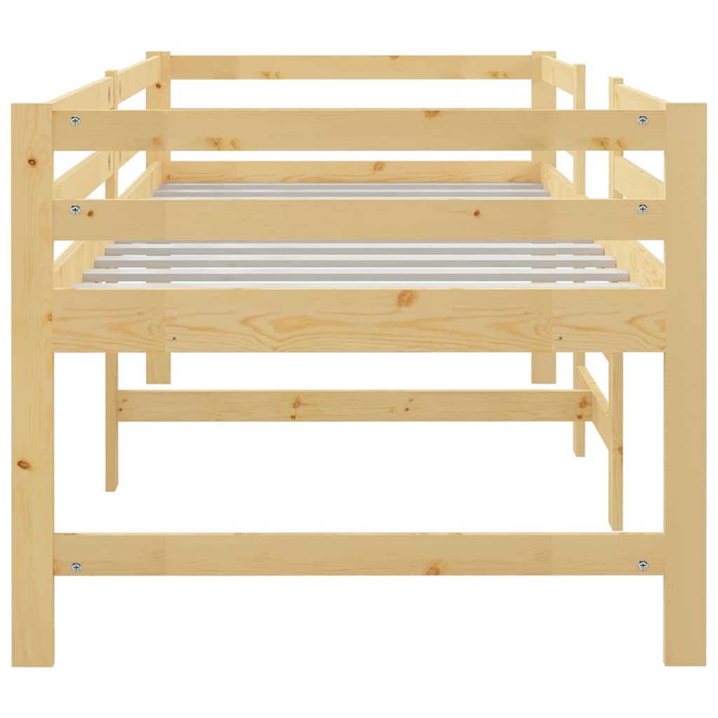 Cadre de lit sans matelas 90x200 cm bois de pin massif - XIOS