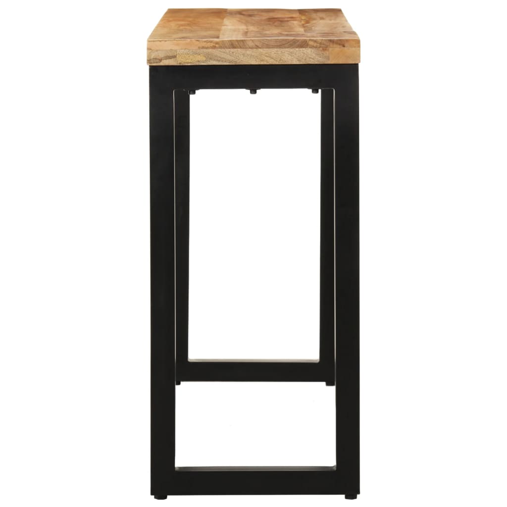 Table console 110x35x76 cm bois de manguier massif brut - XIOS