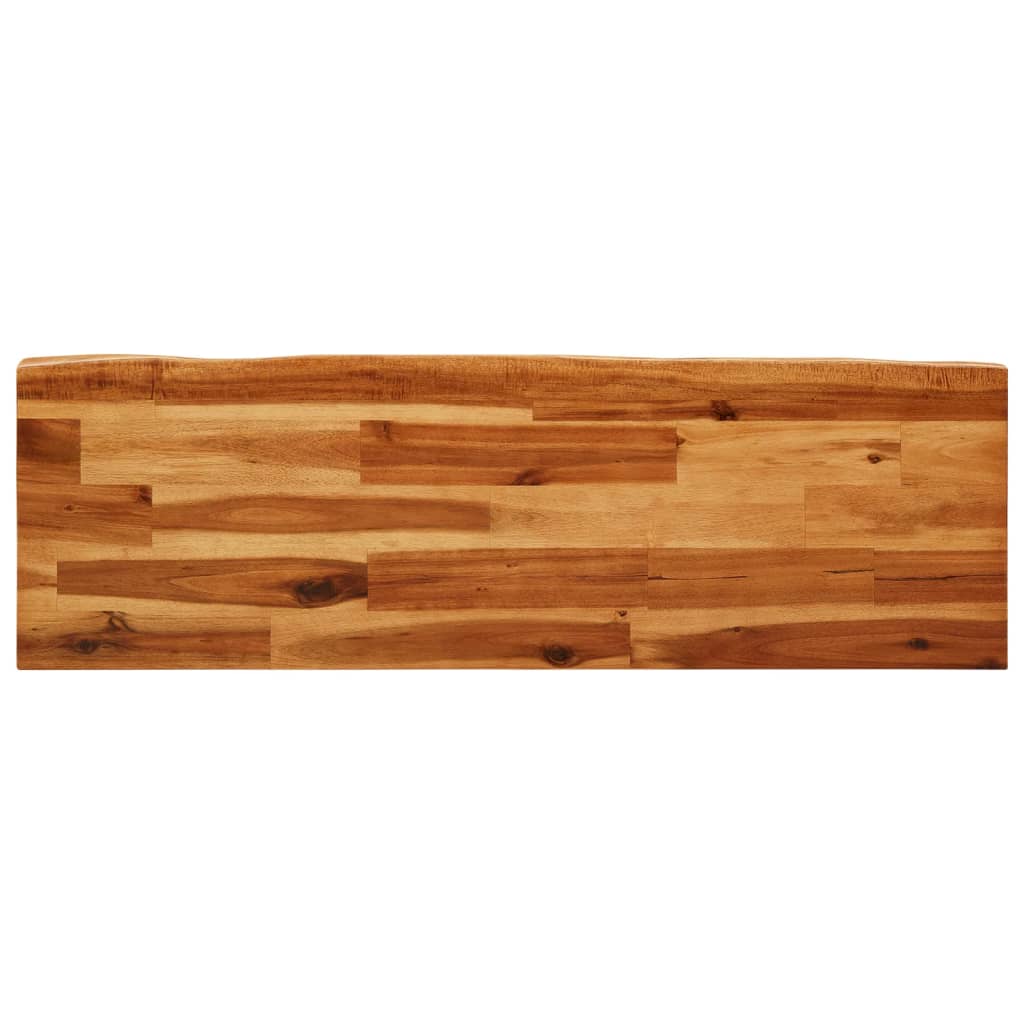 Ensemble à manger 3 pcs avec bord vivant bois massif d'acacia - XIOS