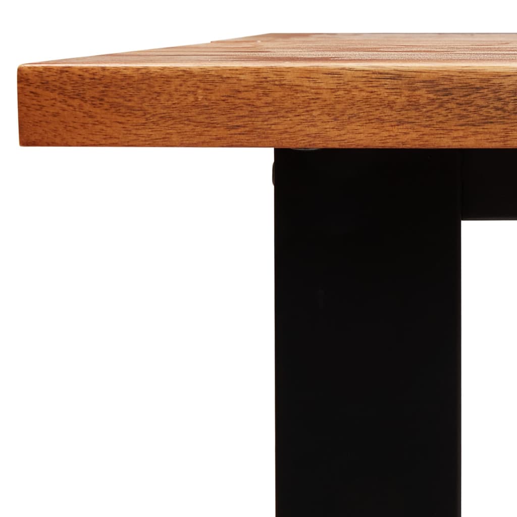 Ensemble à manger 3 pcs avec bord vivant bois massif d'acacia - XIOS