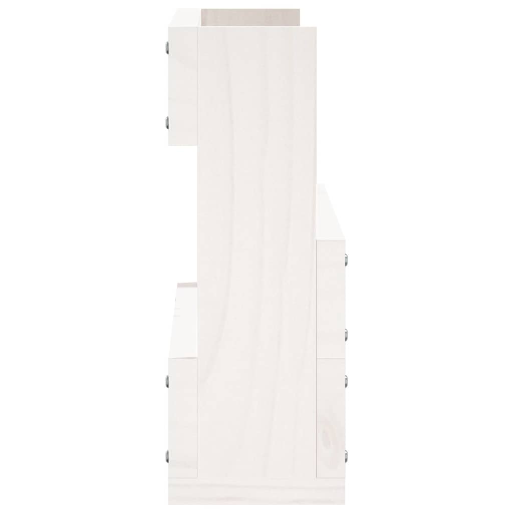 Étagères à chaussures murales 2 pcs Blanc 59x9x23 cm Pin massif - XIOS