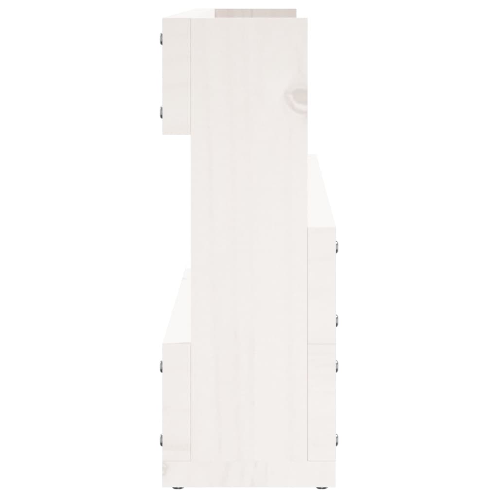 Étagères à chaussures murales 2 pcs Blanc 110x9x23cm Pin massif - XIOS