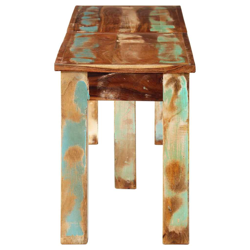 Banc 160x35x46 cm bois de récupération massif - XIOS