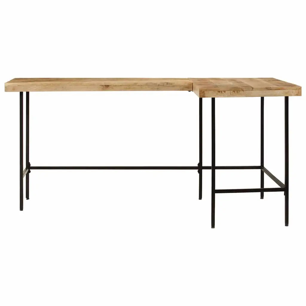 Bureau 165x110x77 cm bois massif de manguier et fer - XIOS