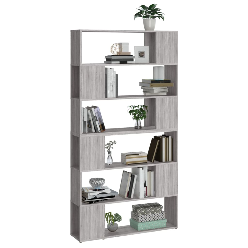 Bibliothèque/Séparateur de pièce sonoma gris 100x24x188 cm - XIOS