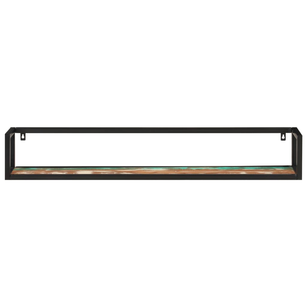 Étagères murales 2 pcs 110x17x17cm bois récupération massif/fer - XIOS