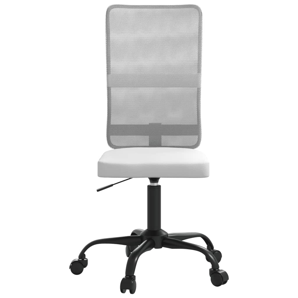 Chaise de bureau réglable en hauteur blanc tissu en maille - XIOS