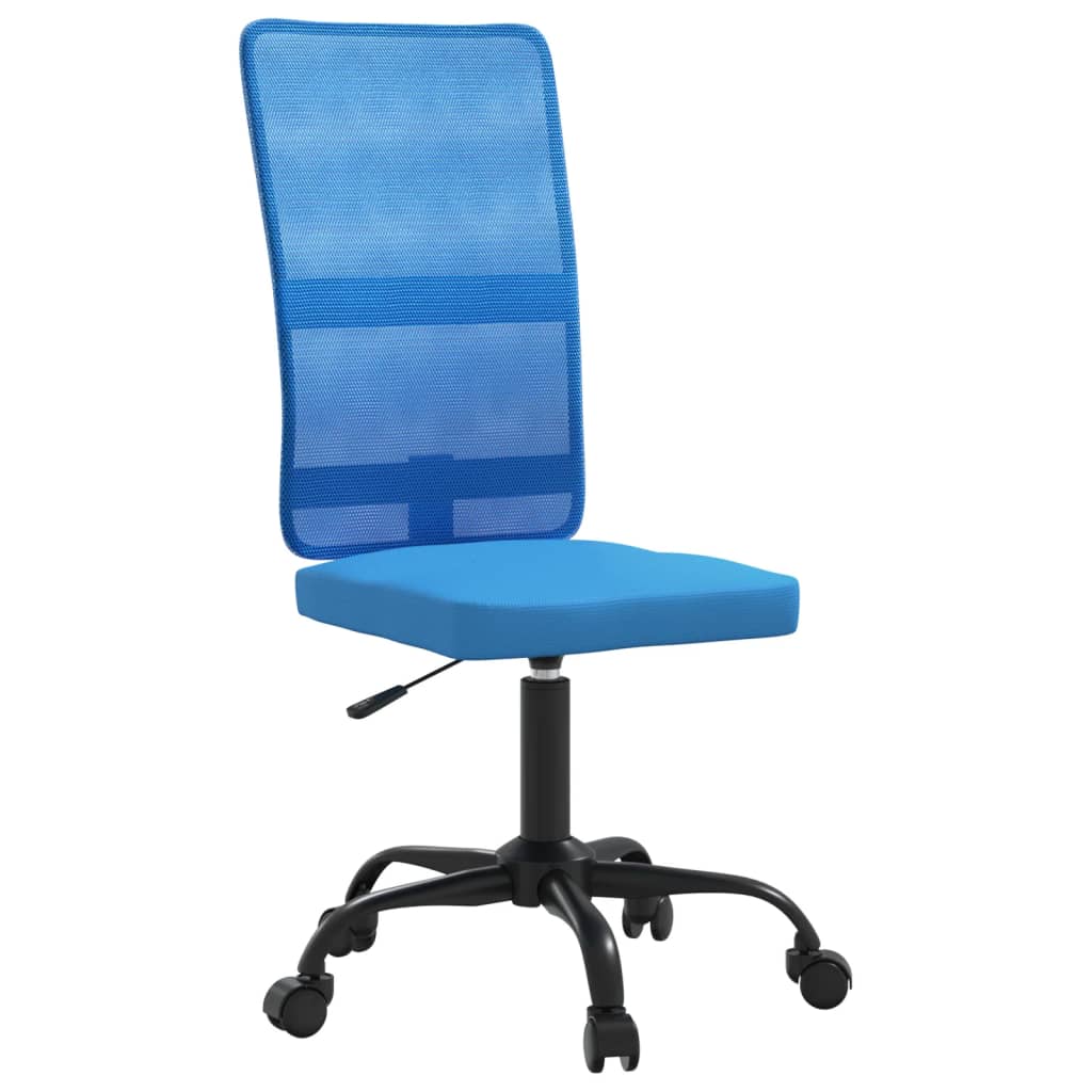 Chaise de bureau réglable en hauteur bleu tissu en maille - XIOS